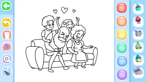 Family Love Coloring Book screenshot