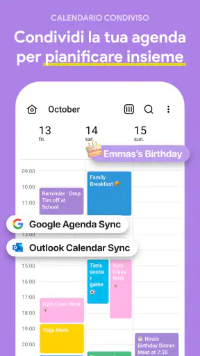 FamilyWall - Organizzatore screenshot