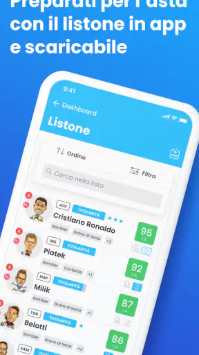 Fantacalcio ® Guida per l'asta screenshot