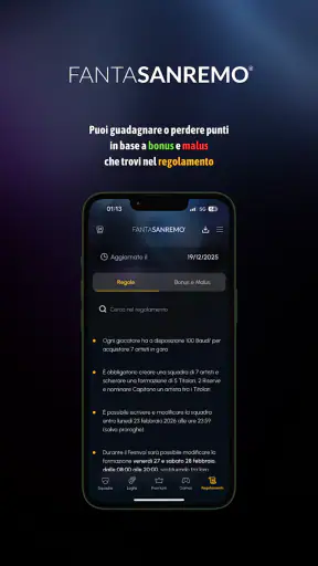FantaSanremo screenshot