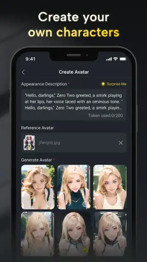 Fantasia: Character AI Chat screenshot