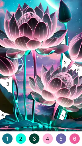 Fantasy Color-Paint By Number screenshot