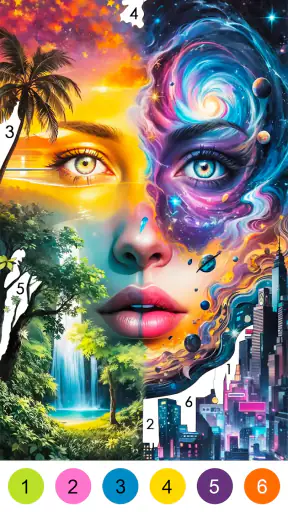 Fantasy Color-Paint By Number screenshot