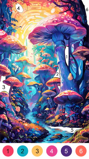 Fantasy Color-Paint By Number screenshot