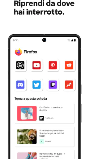 Firefox: il browser riservato screenshot