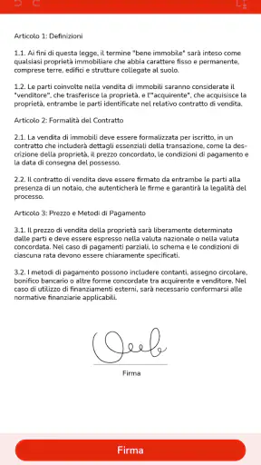 Firma documenti PDF facile screenshot