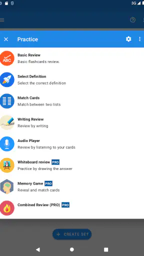 Flashcards screenshot