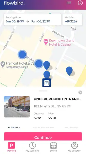 Flowbird parking screenshot
