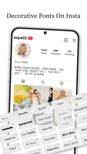 Font Keyboard: Text Fonts+ screenshot