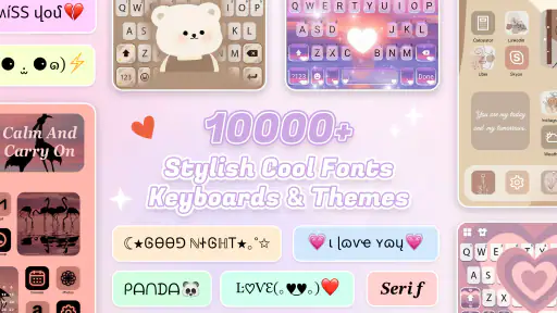 FontsApp: FancyKeyboard widget screenshot