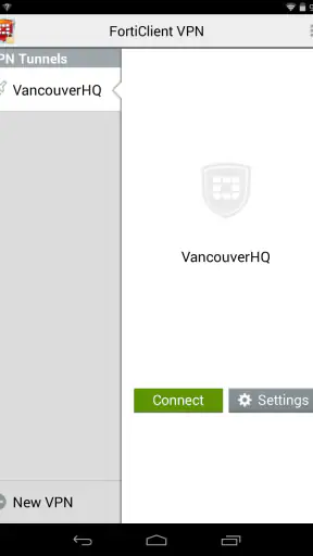 FortiClient VPN screenshot