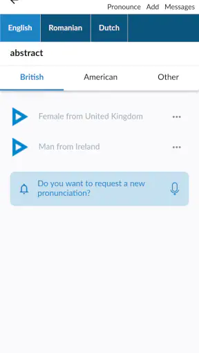 Forvo Pronunciation Guide screenshot