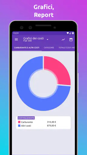Fuelio: prezzi benzina, costi screenshot