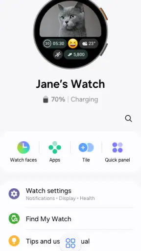Galaxy Wearable (Samsung Gear) screenshot