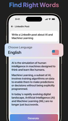 Gamma AI: AI Chatbot Assistant screenshot