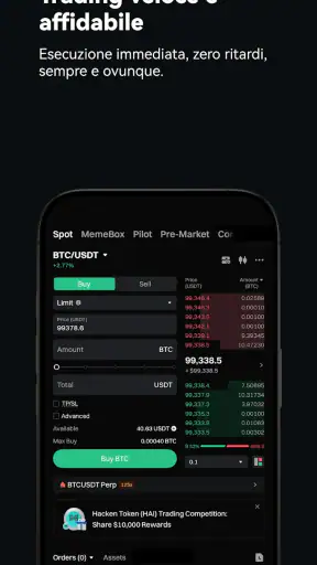 Gate: Compra BTC e Crypto screenshot