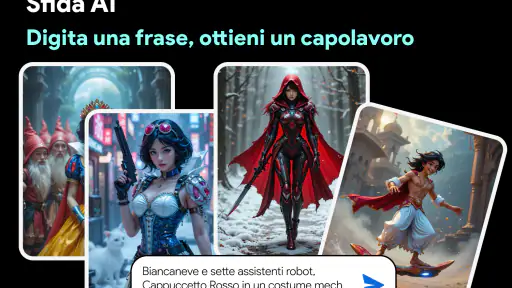 Generatore di immagini AI screenshot