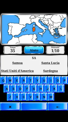Geografia Mondiale - Gioco screenshot