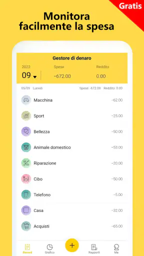 Gestore delle Finanze - spese screenshot