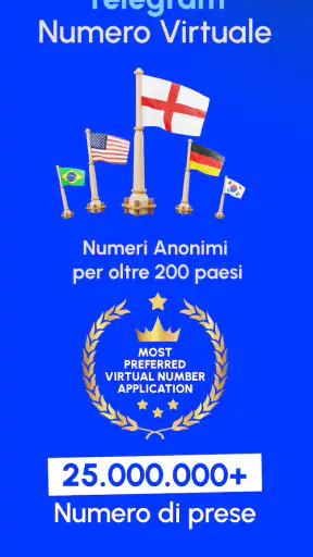 GetCode: Numero Virtuale OTP screenshot