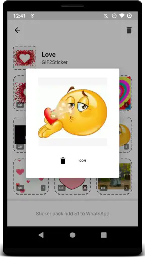 GIF2Sticker - Sticker animati screenshot