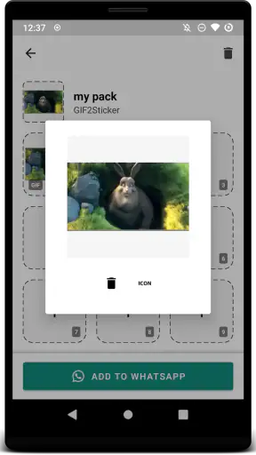 GIF2Sticker - Sticker animati screenshot