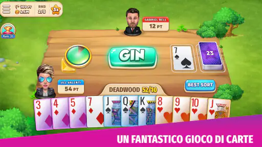 Gin Rummy Stars: Giochi Ramino screenshot
