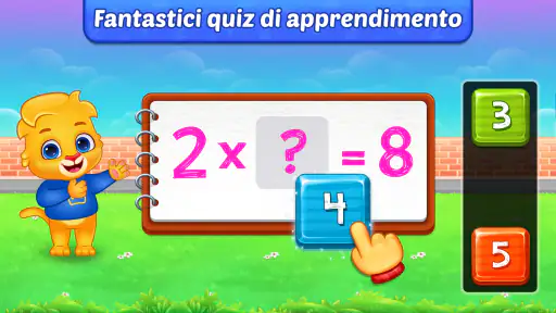 Gioco tabelline per bambini 5+ screenshot