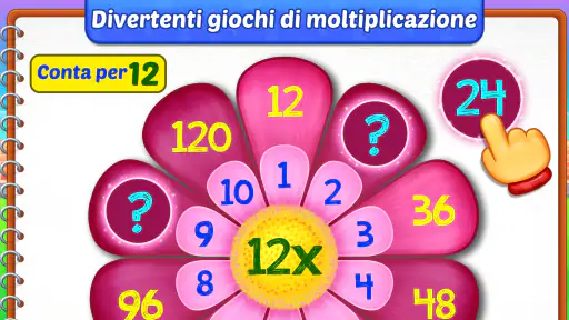 Gioco tabelline per bambini 5+ screenshot