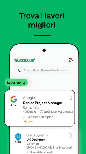 Glassdoor | Lavori e stipendi screenshot