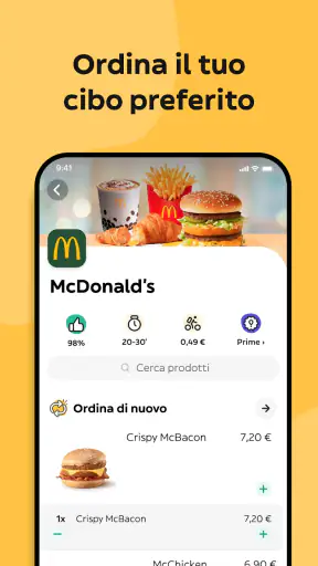 Glovo Cibo a domicilio e altro screenshot