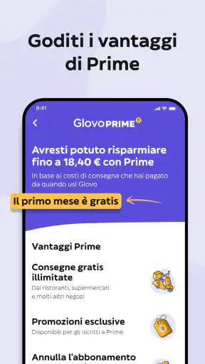 Glovo Cibo a domicilio e altro screenshot