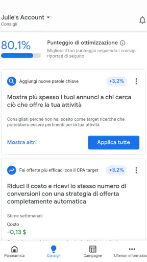 Google Ads screenshot