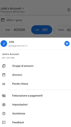 Google Ads screenshot