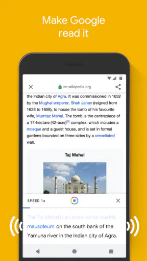 Google Go screenshot