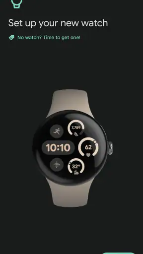 Google Pixel Watch screenshot