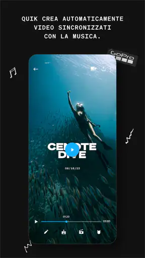 GoPro Quik: video editor screenshot
