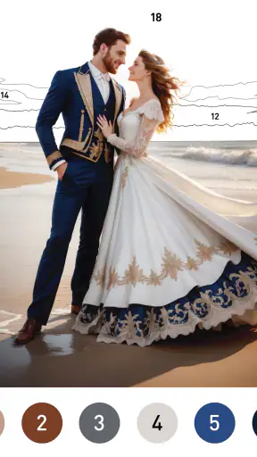 Gown Color by Number Book screenshot