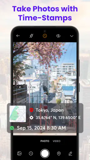 GPS Camera - Timestamp Photo screenshot