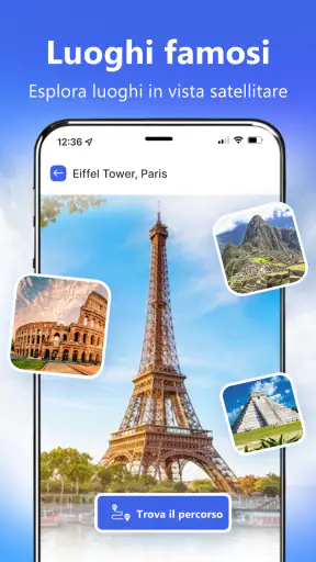 GPS satellitare vista: mappe screenshot