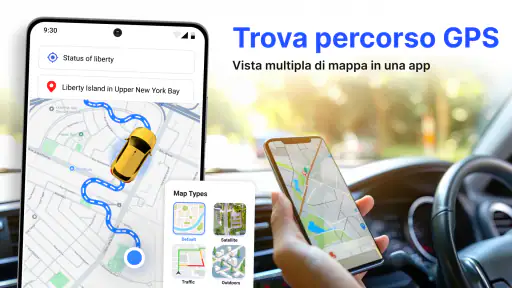 GPS satellitare vista: mappe screenshot