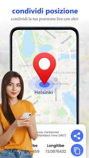 GPS satellite live terra mappa screenshot