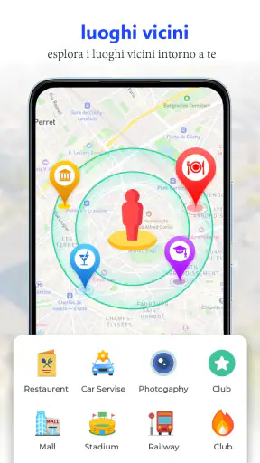 GPS satellite live terra mappa screenshot