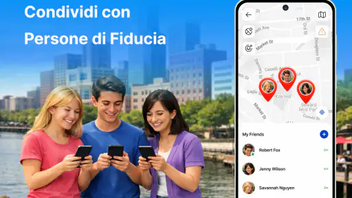 GPS Tracker: Condivisione screenshot