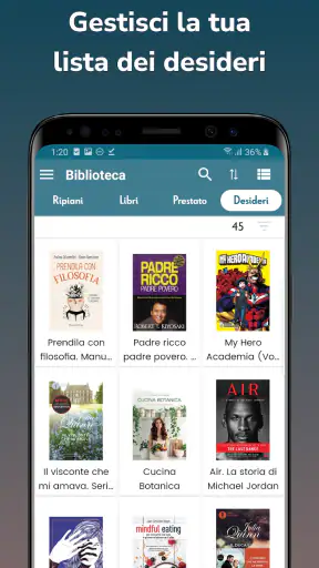Handy Library: organizza libri screenshot