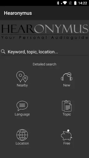 Hearonymus - your audio guide screenshot