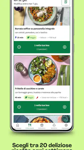 HelloFresh: Cucina Cibo Sano screenshot