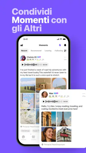 HelloTalk - Impara la Lingua screenshot