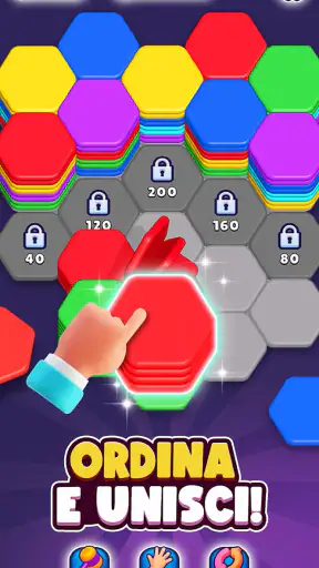 Hexa Sort screenshot