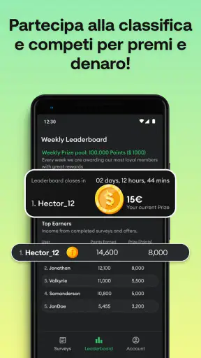 HeyCash: Sondaggi per Denaro screenshot